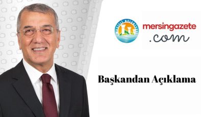 Mezitli Belediye Başkanı Neşet Tarhan’dan Açıklama